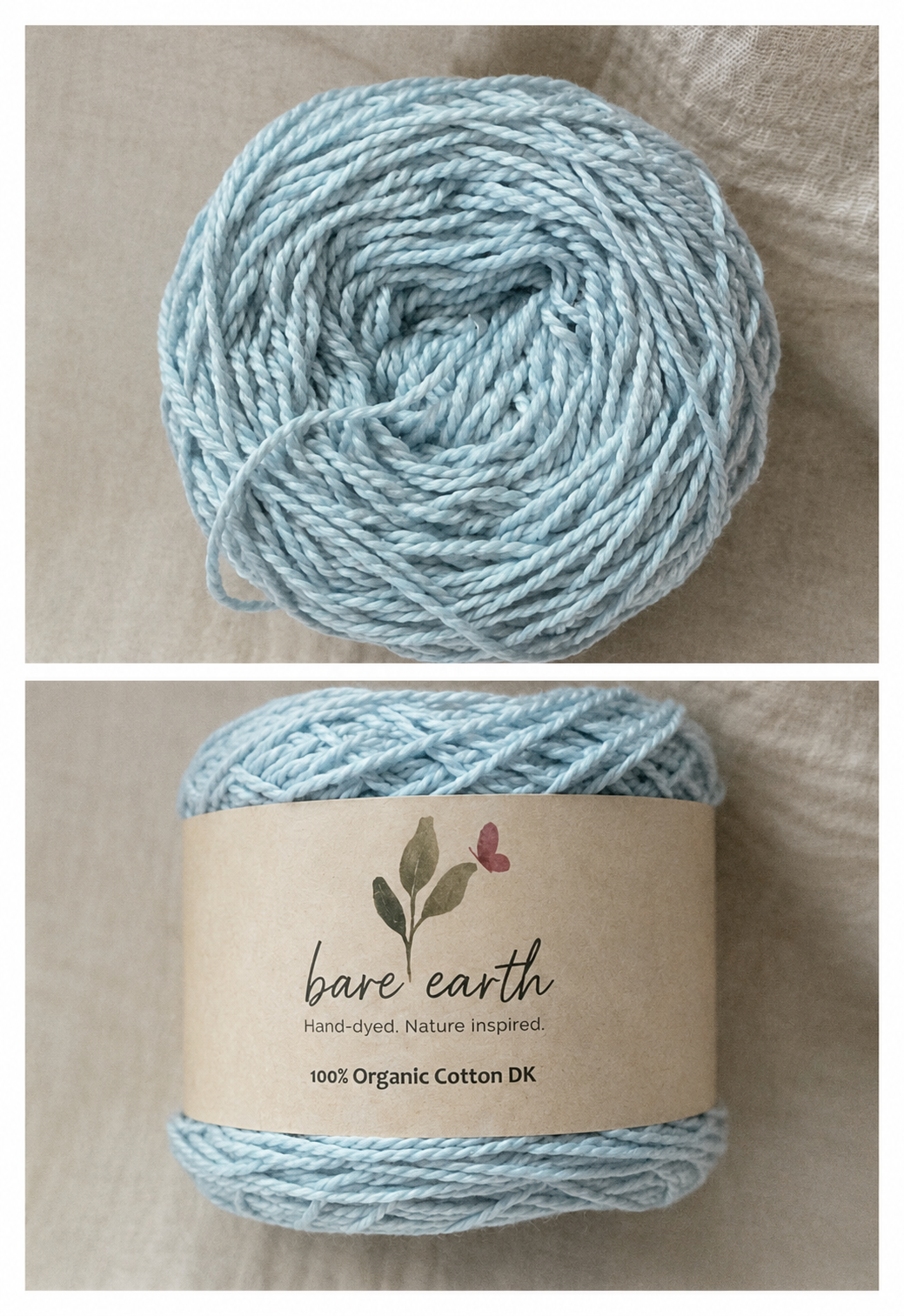 Breeze - organic cotton in DK & worsted weights