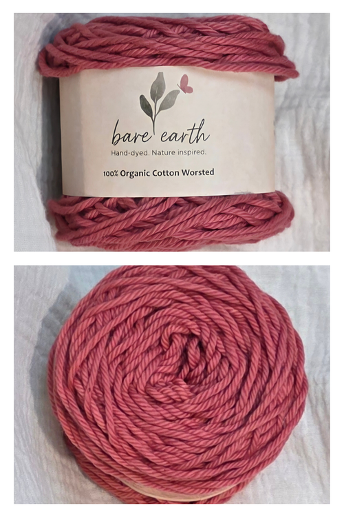 Desert Rose - organic cotton in DK and worsted weights