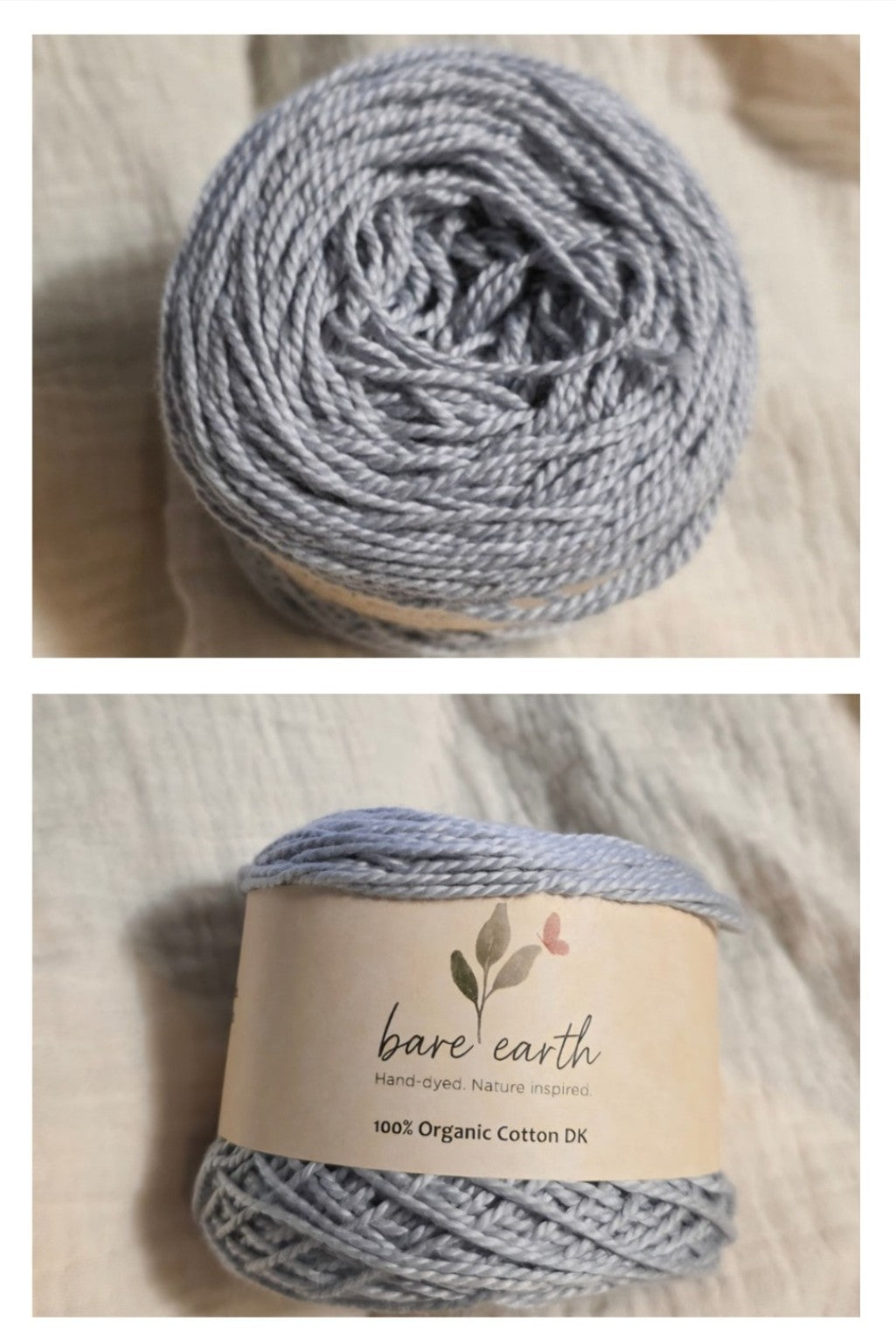 Misty Morn - organic cotton in DK & worsted weights
