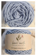 Stillblue - organic cotton in DK & worsted weights