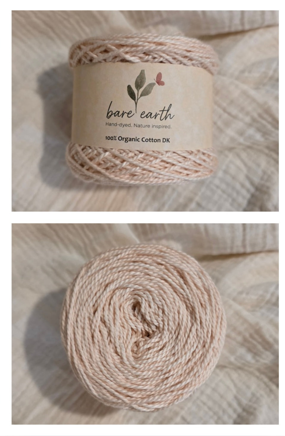 Sunveil - organic cotton in DK and worsted weights