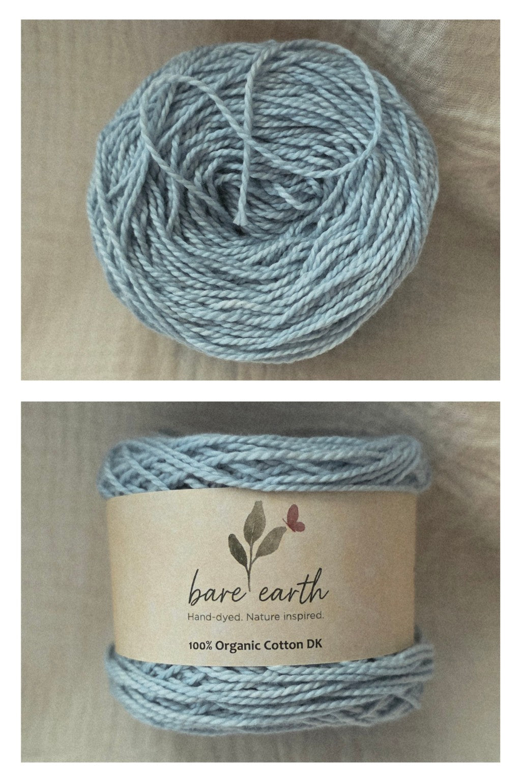 Whisper- organic cotton in DK & worsted weights